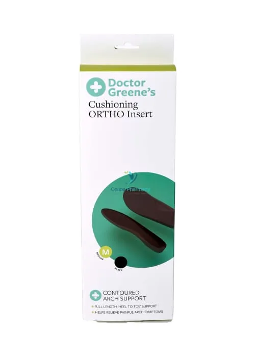 Doctor Greenes Cushioning Ortho Insert Black Medium