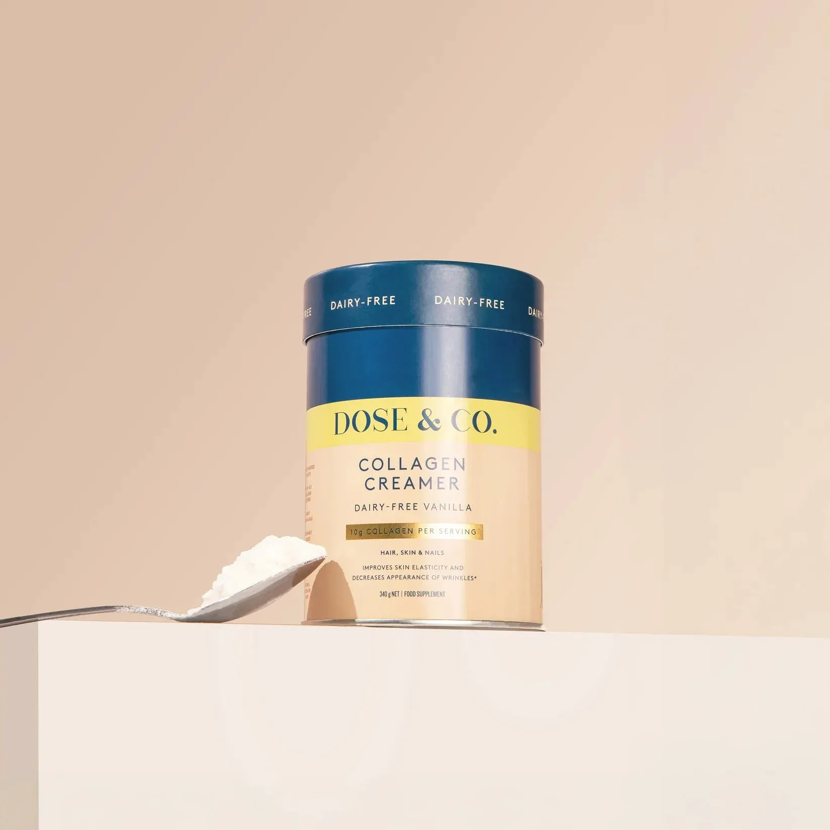 Dose & Co Dairy-Free Collagen Creamer - Vanilla 340g - Image 2