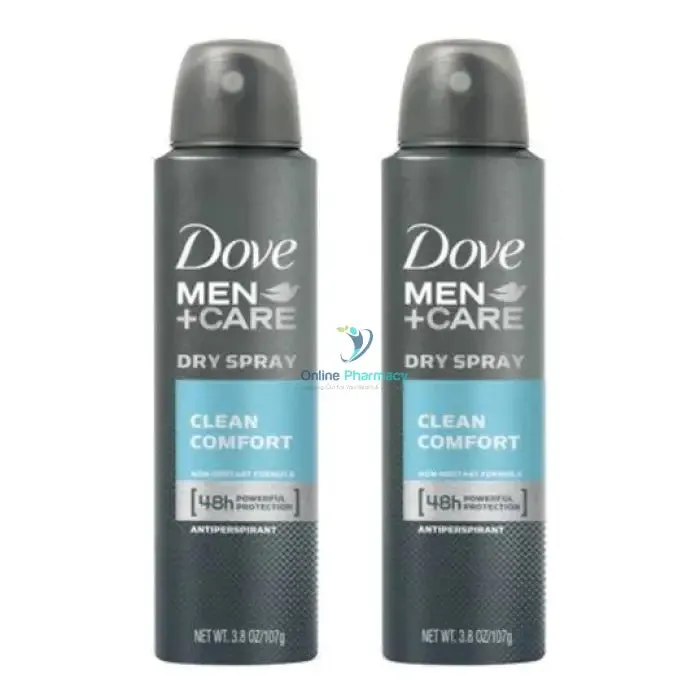 Dove Men Care Clean Comfort Deodorant - Twin pack