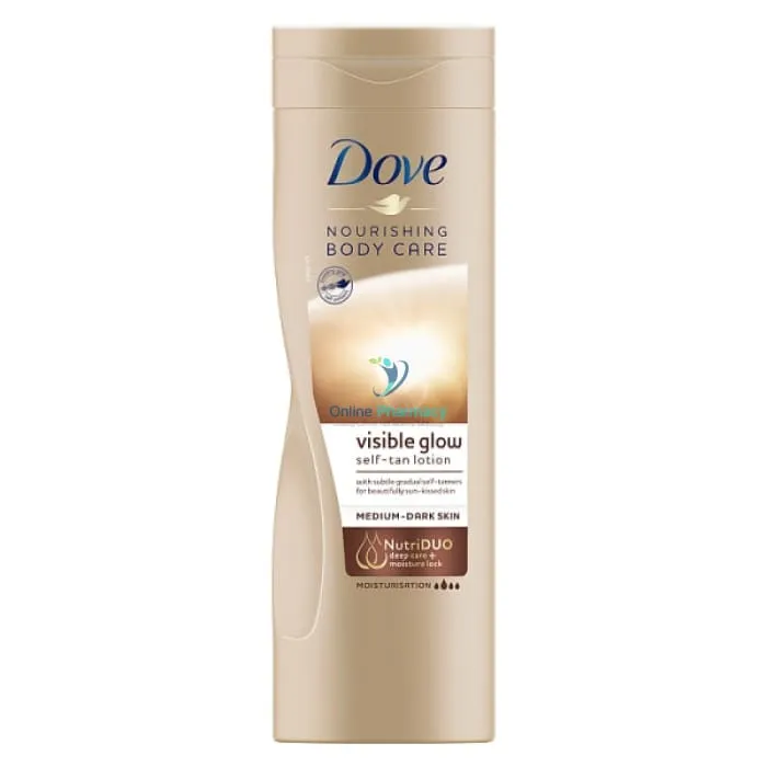Dove Visable Glow Self Tan Lotion (Medium - Dark) - 250ml/400ml - Image 2