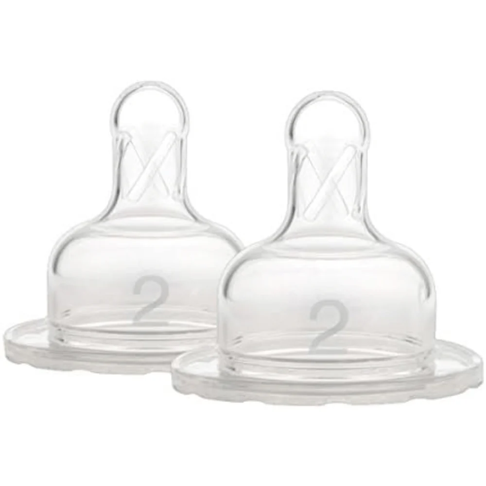 Dr Brown's Options+ Level 2 Wide Neck Twin Pack Teats 3 Months +