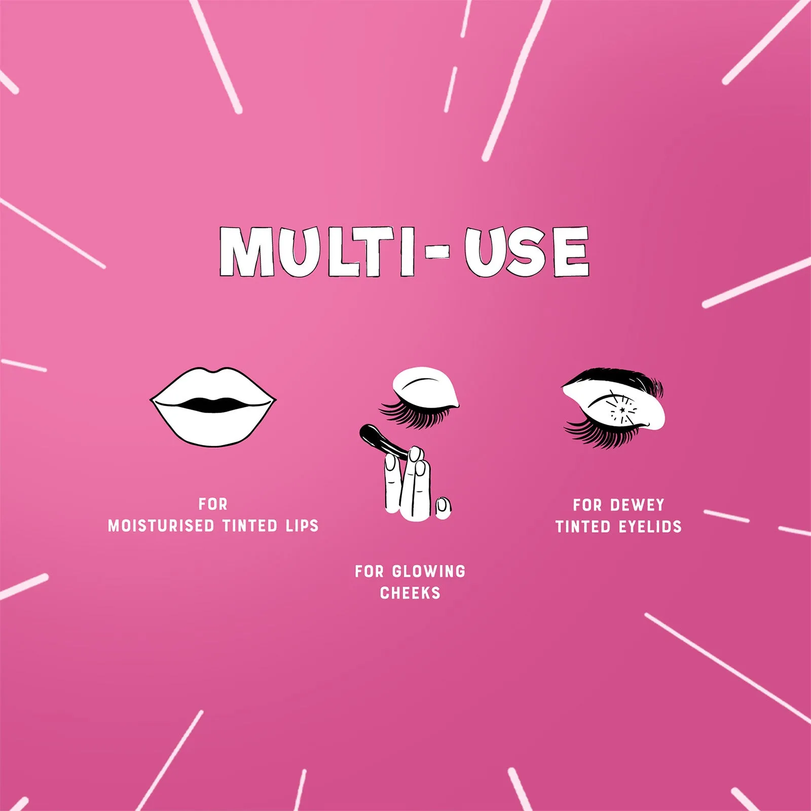 Dr Lipp Multi Use Tint Balm Lips/Cheeks/Eyes Sweet Potato Pigment - 8ml - Image 2
