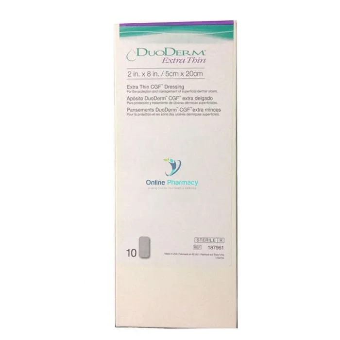 Duoderm Extra Thin Hydrocolloid Dressings S164 5cm X 20cm - 10 Pack