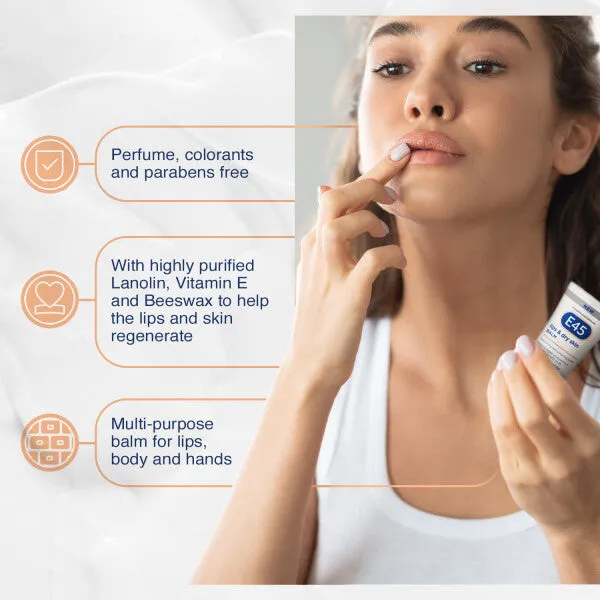 E45 Lip & Dry Skin Balm 30ml - Image 2