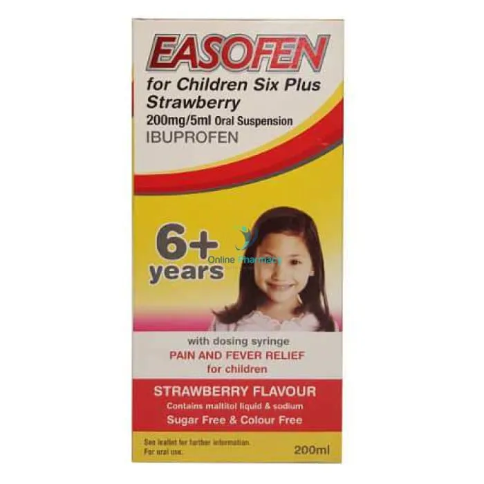 Easofen (Ibuprofen) for Children over Six - 100/200ml