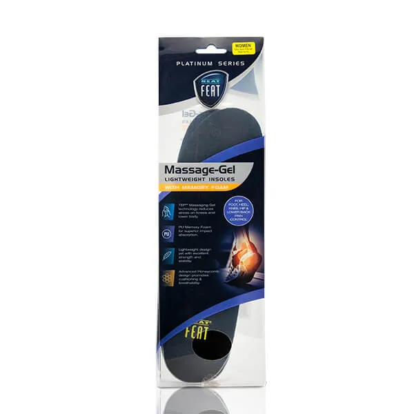 Platinum Series Energy Massage Gel Insole - 1 Pair