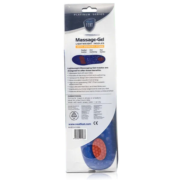 Platinum Series Energy Massage Gel Insole - 1 Pair - Image 5