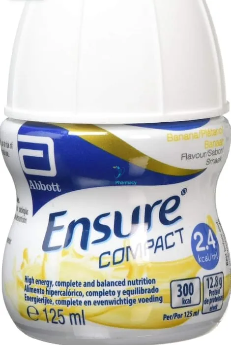 Ensure Compact Banana Nutritional Drinks - 24 x 125ml Case / 4 x 125ml