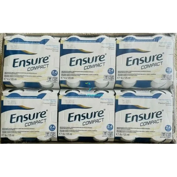 Ensure Compact Vanilla Nutritional Drinks - 24 x 125ml Case / 4 x 125ml - Image 2