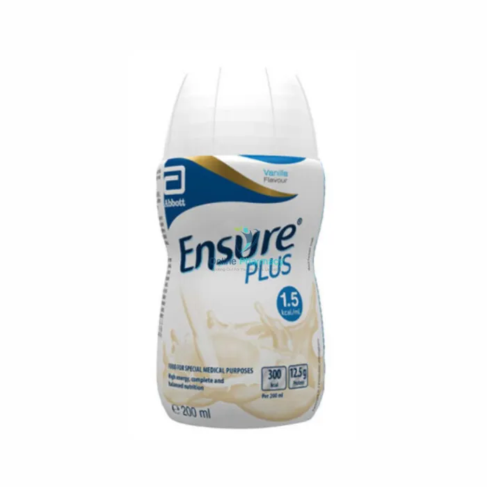 Ensure Plus Vanilla Nutritional Drink Bottle - 30 x 200ml Case