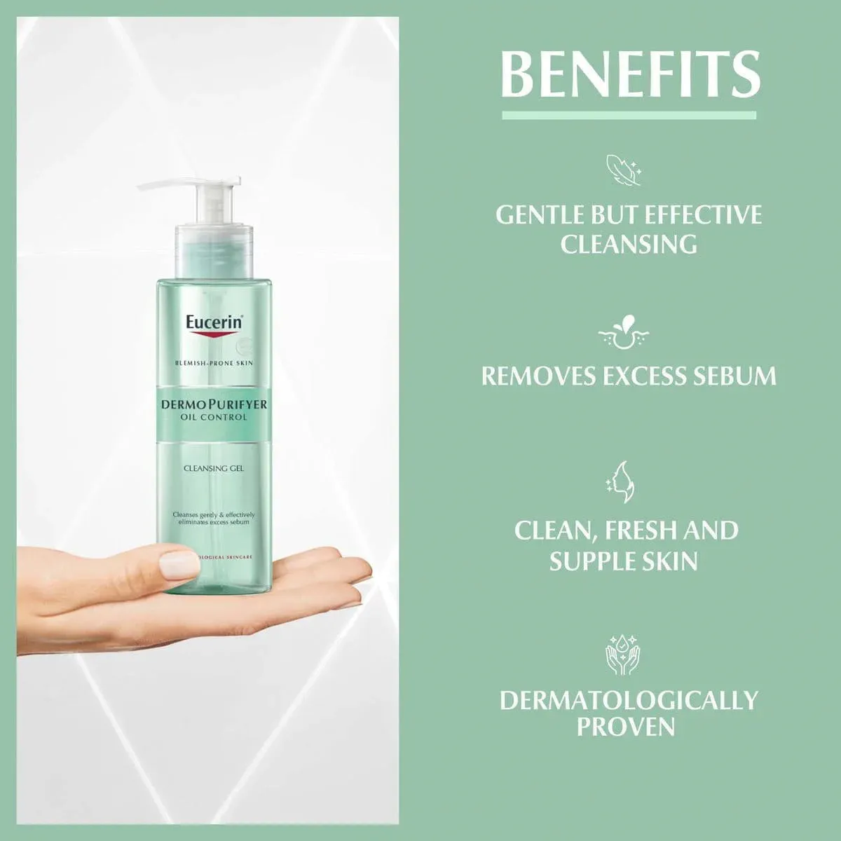 Eucerin Dermo Purifyer Cleansing Gel - 200ml - Image 3