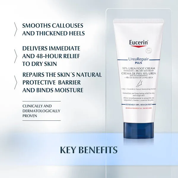 Eucerin Dry Skin 10% Urea Intensive Foot Cream - 100ml - Image 3