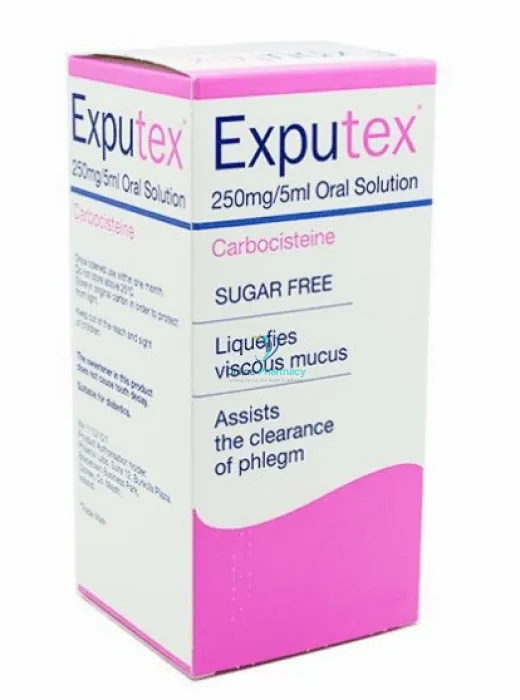 Exputex Carbocisteine 250mg/5ml Oral Solution - 100ml/200ml/300ml - Image 3