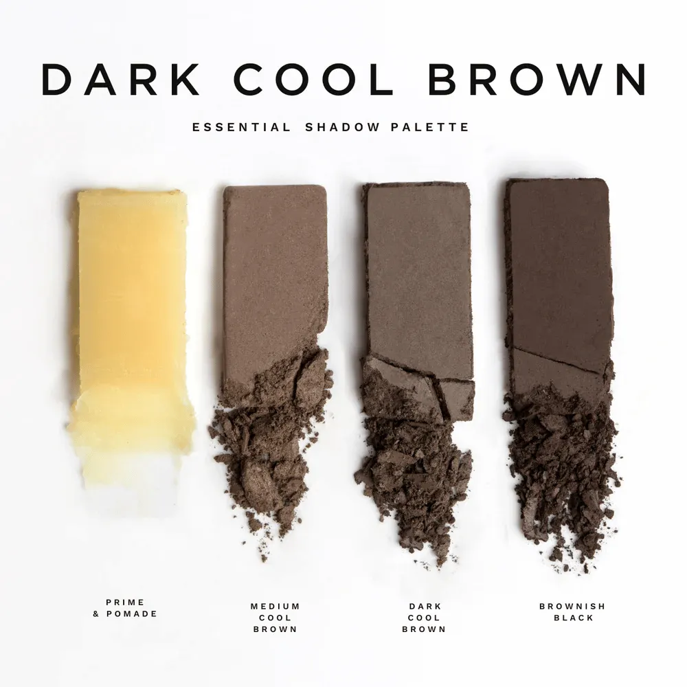 Eyebrowqueen Brow Palette Dark Cool Brown 6 - Image 3