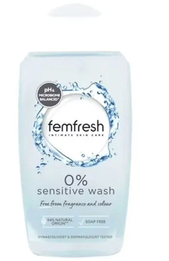Femfresh 0% Sensitive Intimate Wash - 250ml