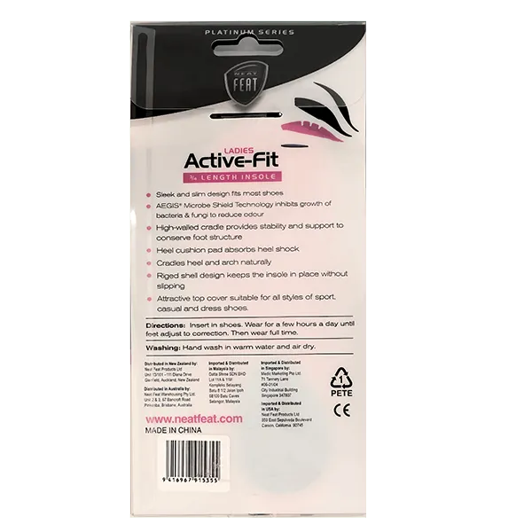 Platinum Series Ladies 3/4 Length Active Fit for Reducing Heel Shock - 1 Pair - Image 4