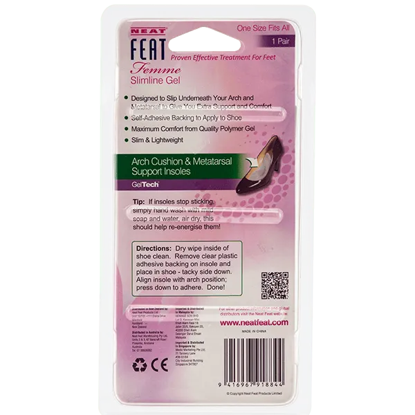 Femme Slimline Gel Arch Cushion & Metatarsal Insole - 1 Pair - Image 3