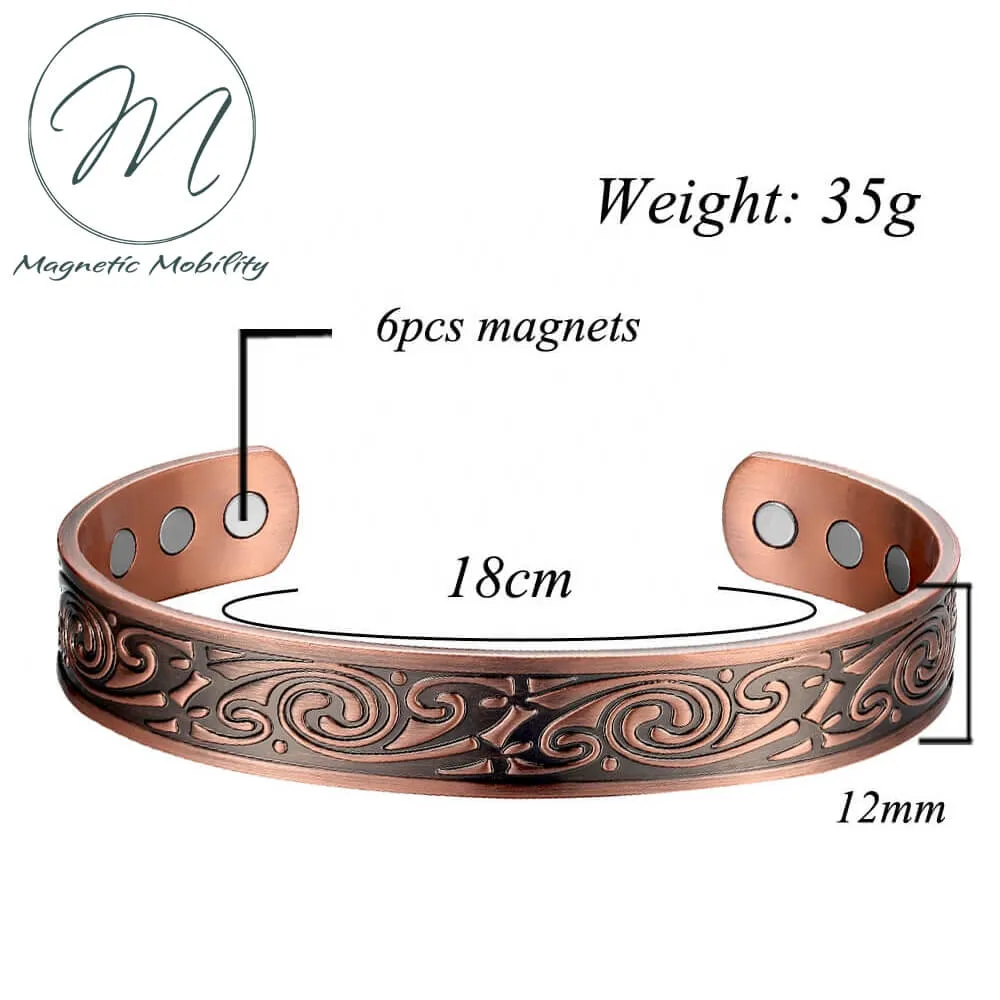 Feverfew Copper Bracelet - Image 4