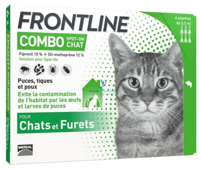 Frontline Combo Spot-on for Cats - 6 Pipettes