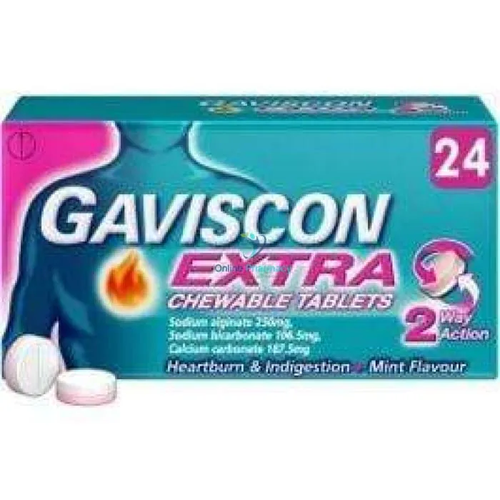 Gaviscon Extra Chewable Tablets - 24/48 Pack
