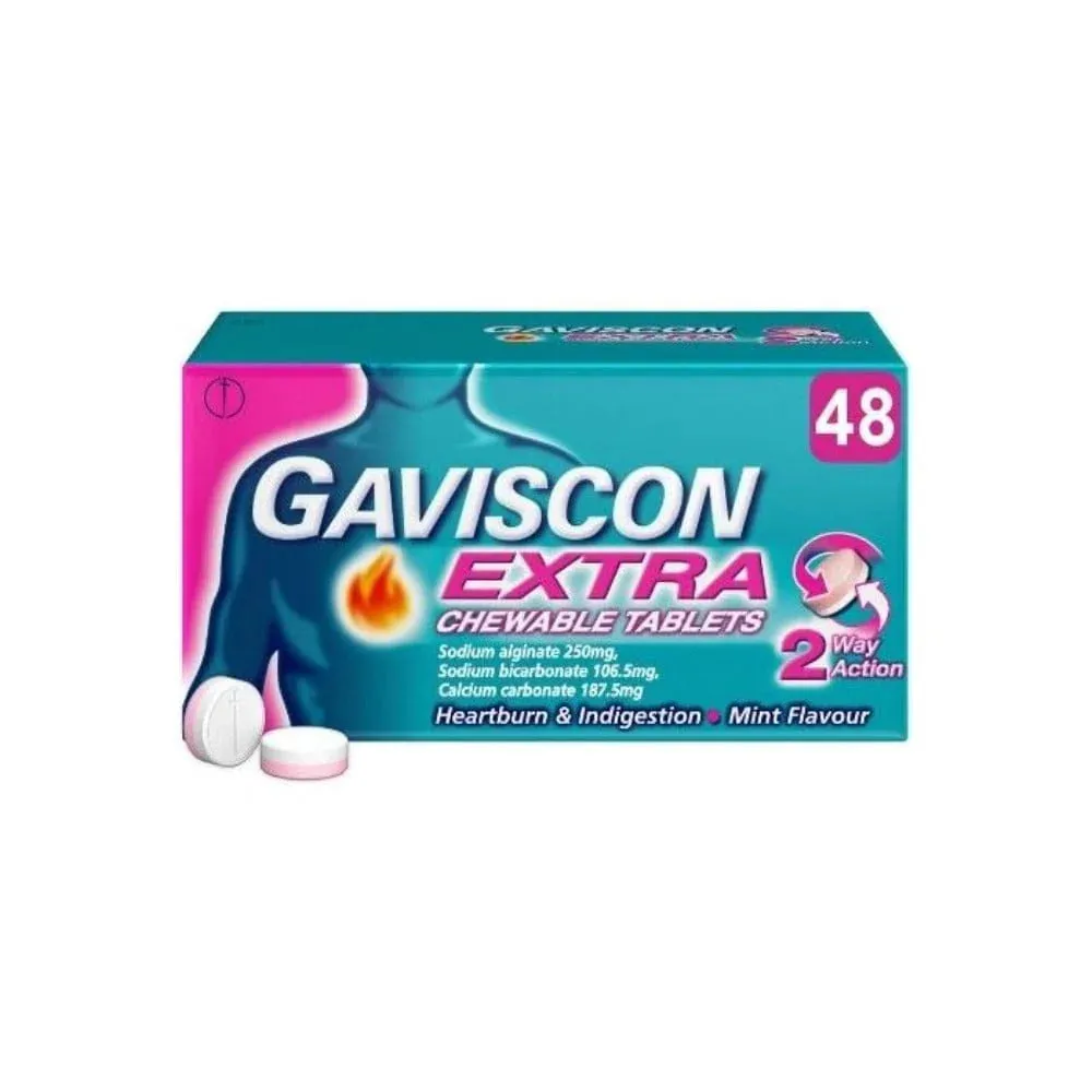 Gaviscon Extra Chewable Tablets - 24/48 Pack - Image 2