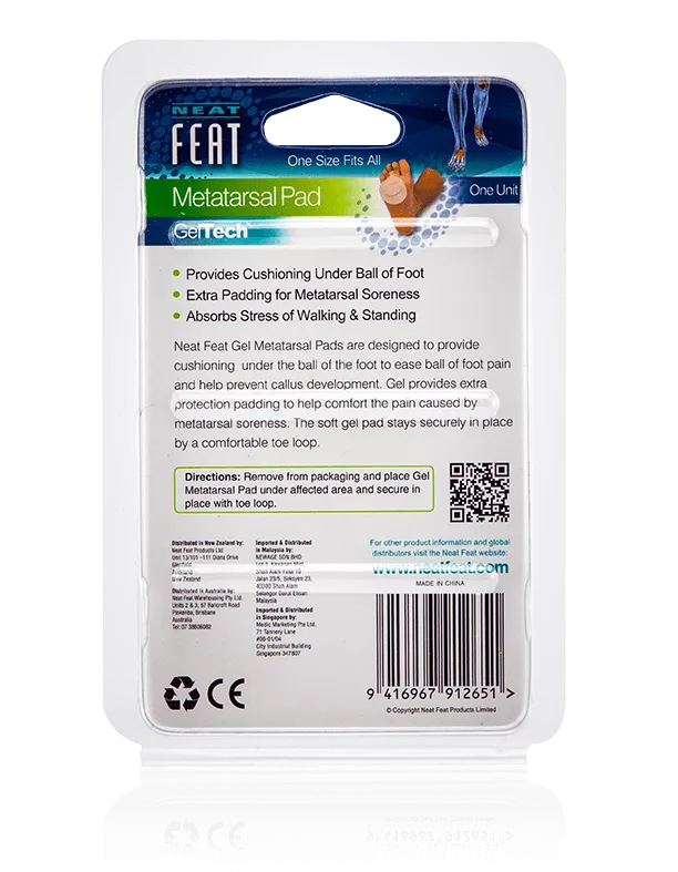 Gel Metatarsal Pad Front Foot Pain Prevention - 1 Unit - Image 3