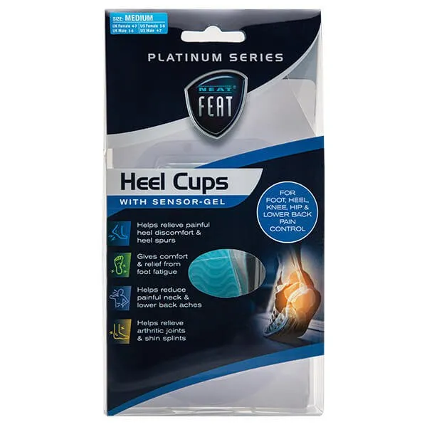 Platinum Series Heel Cups for Heel Spurs and Heel Discomfort - 1 Pair