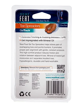 Gel Toe Spreaders Toe Rubbing Prevention - 1 Pair - Image 3