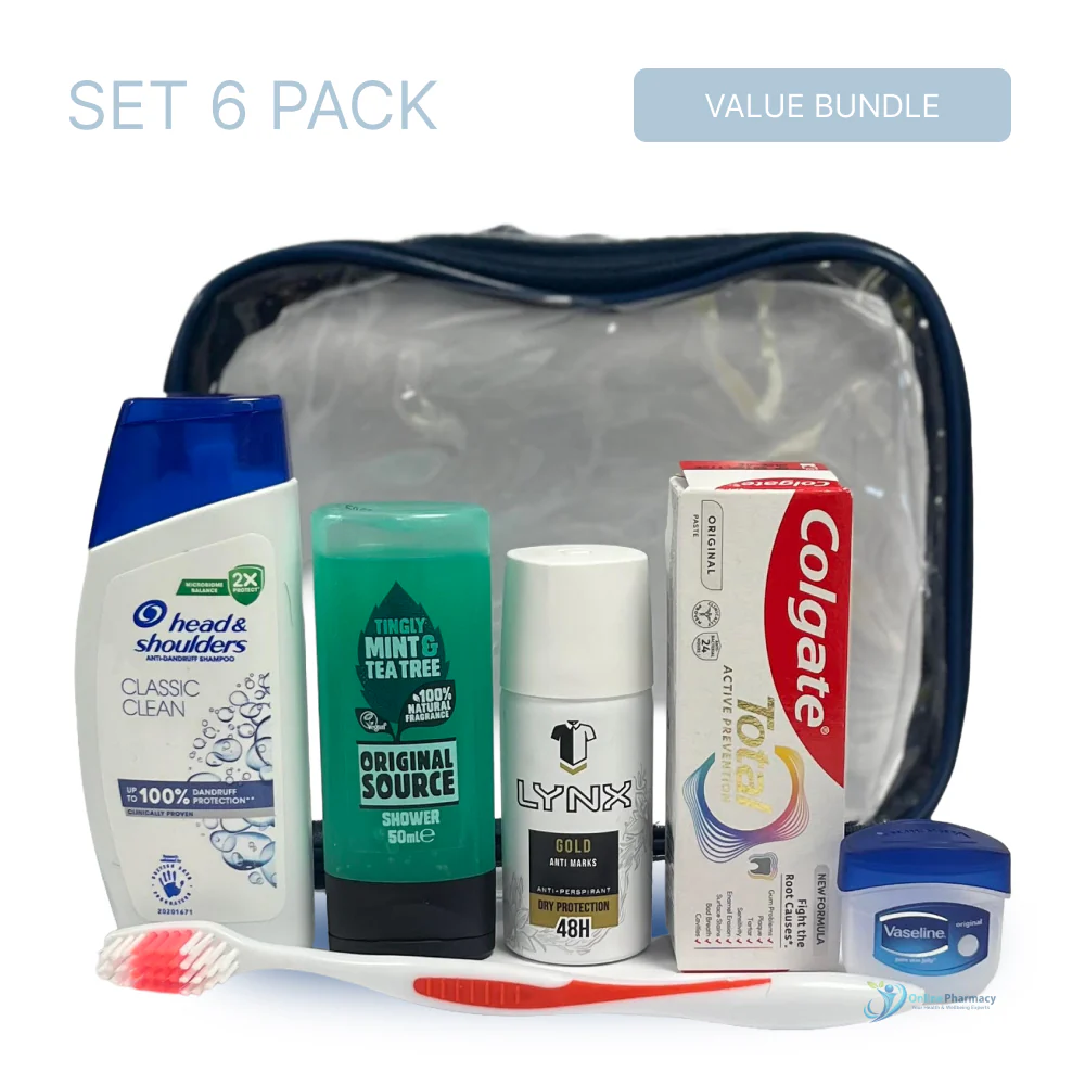 Gents Travel Set - 6 Pack