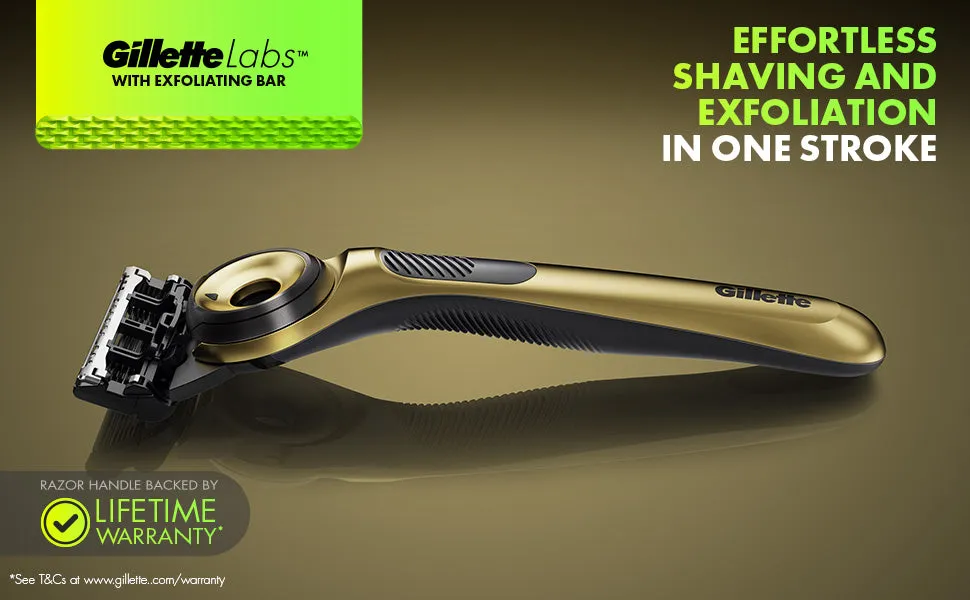 Gillette Labs Exfoliating Gold Razor + Stand - Image 2