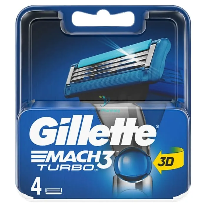Gillette Mach 3 Turbo Blades 4's