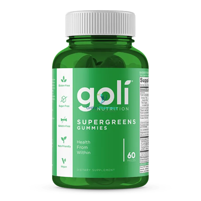 Goli Nutrition Supergreen Gummies - 60 pack