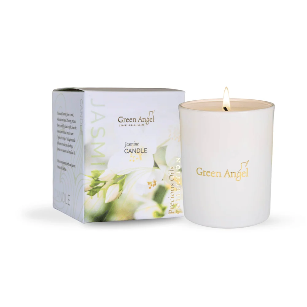 Green Angel Precious Oils Jasmine Soy Wax Candle 170g