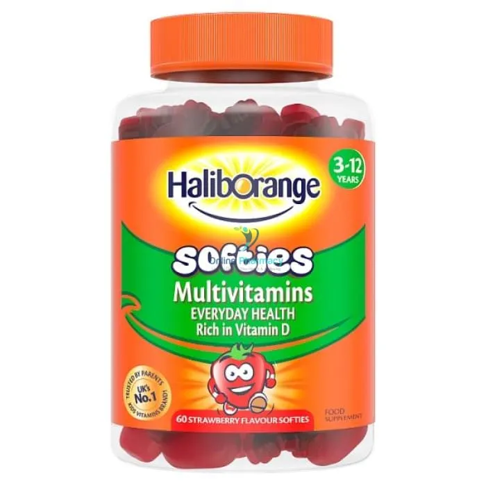 Haliborange 3-12 Years Multivitamins - 30/60 Strawberry Flavour Softies
