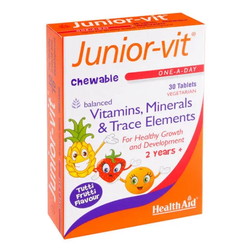HealthAid Junior Vit Chewable Tablets - 30 Pack