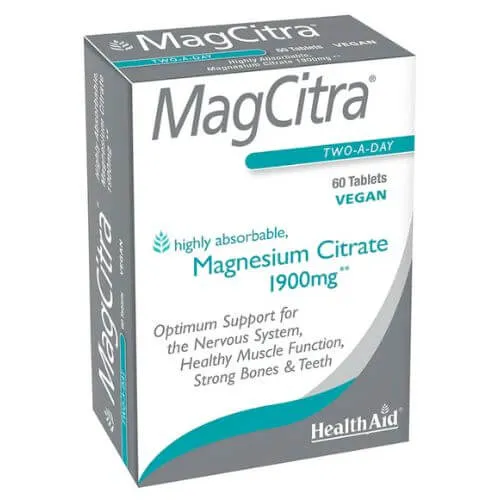 HealthAid Magcitra Magnesium Citrate - 60 Capsules