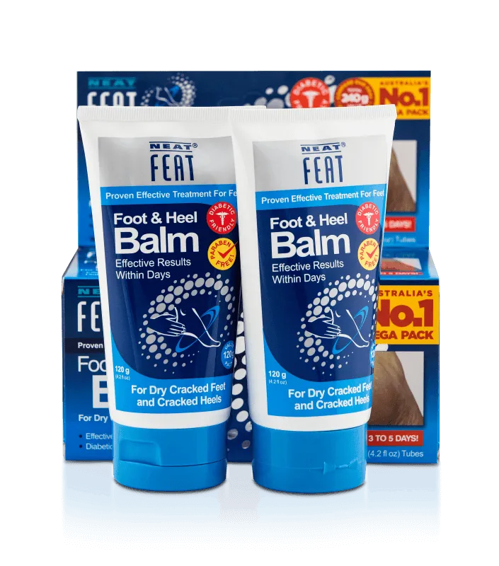 Neat Feat Heel Balm  Mega Pack for Dry, Cracked Feet - 2 x 120g - Image 3