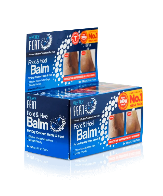 Neat Feat Heel Balm  Mega Pack for Dry, Cracked Feet - 2 x 120g - Image 6
