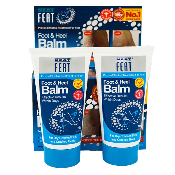 Heel Balm Twin Pack for Dry, Cracked feet - 2 x 75g