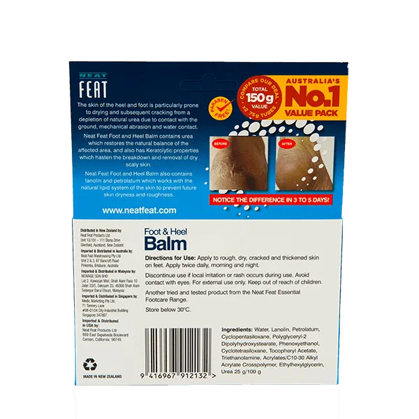 Heel Balm Twin Pack for Dry, Cracked feet - 2 x 75g - Image 4