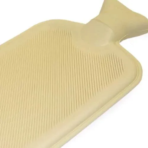 Hot Water Bottle Ribbed - Cream