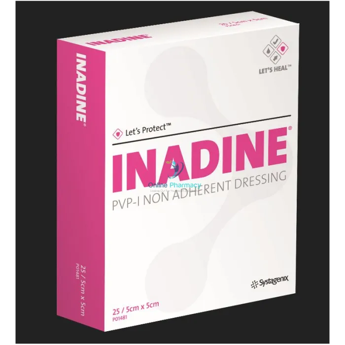 Inadine Iodine Dressings - 5cm x 5cm (Single/Individual Dressing) - Image 2