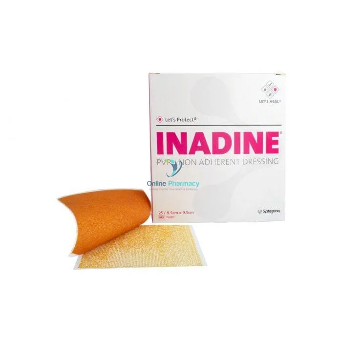 Inadine Iodine Dressings - 9.5cm X 9.5cm (Single/Individual Dressing) - Image 2