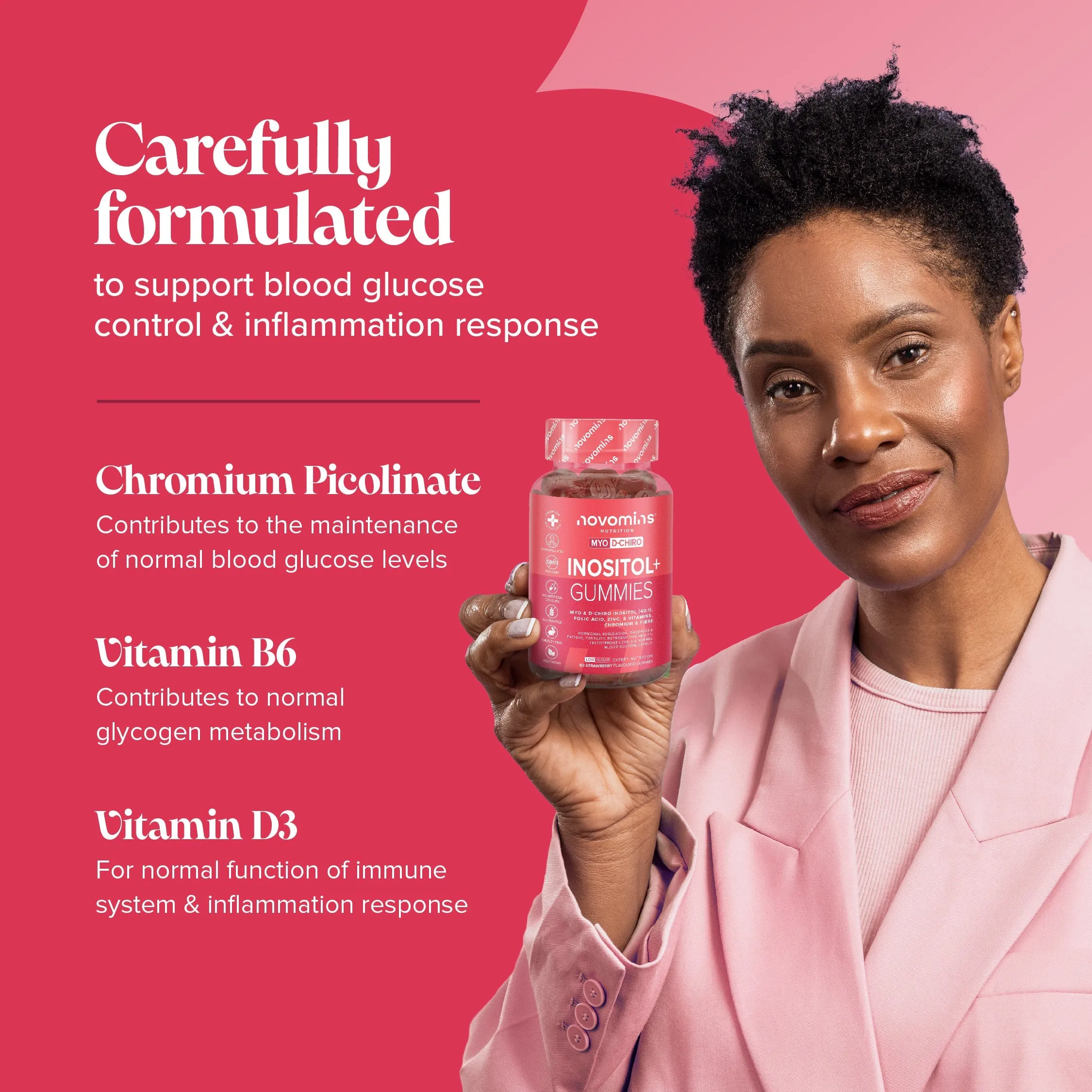 Novomins Inositol+ Gummies - 60 Pack - Image 2