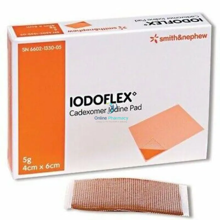 Iodoflex 0.9% Cadexomer Iodine Pads - 5G/10G/17G