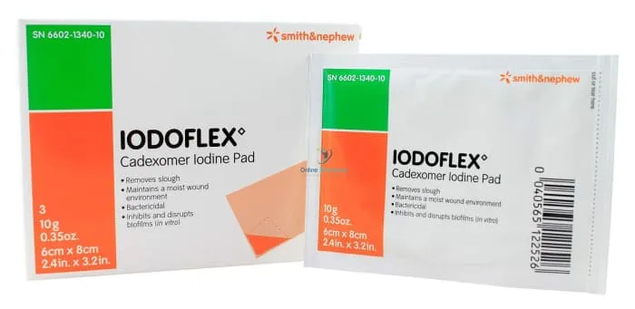 Iodoflex 0.9% Cadexomer Iodine Pads - 5G/10G/17G - Image 2