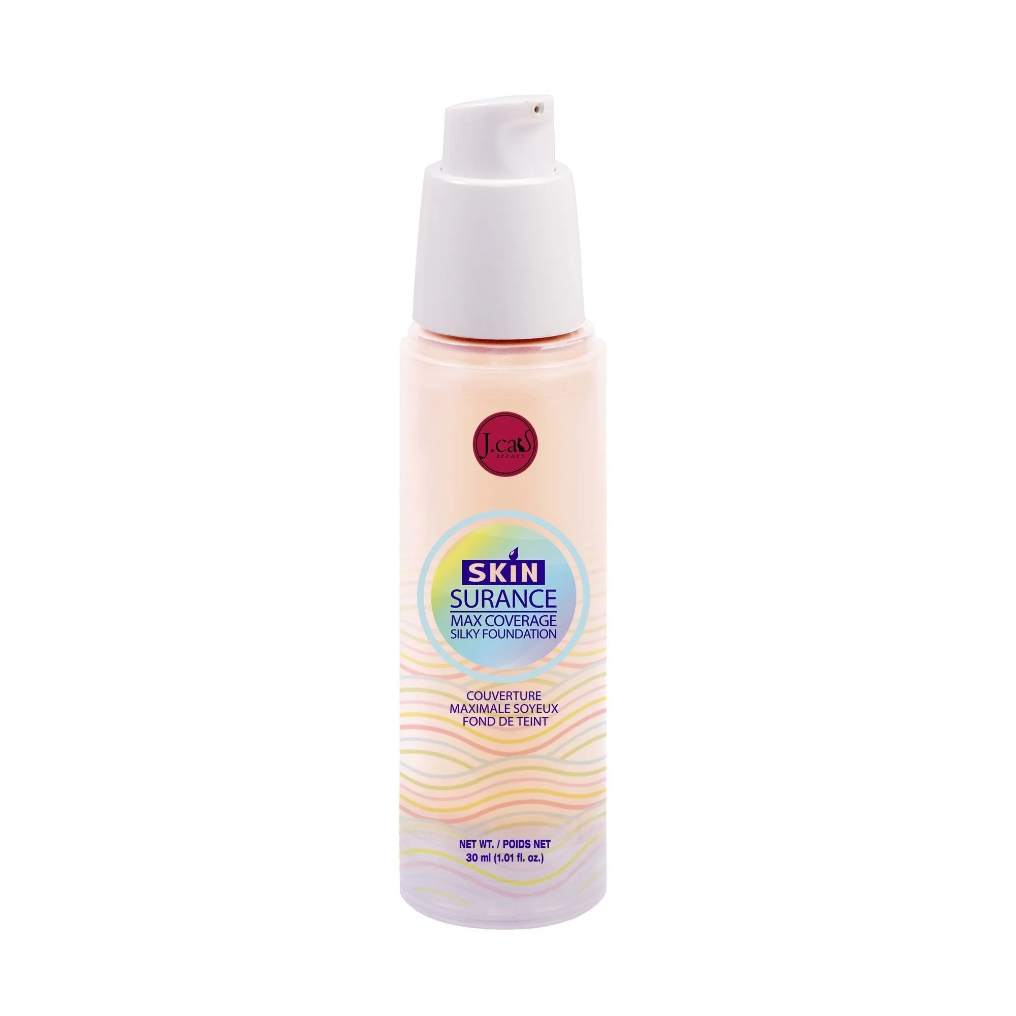 J. Cat Beauty Skinsurance Max Coverage Silky Foundation Porcelain