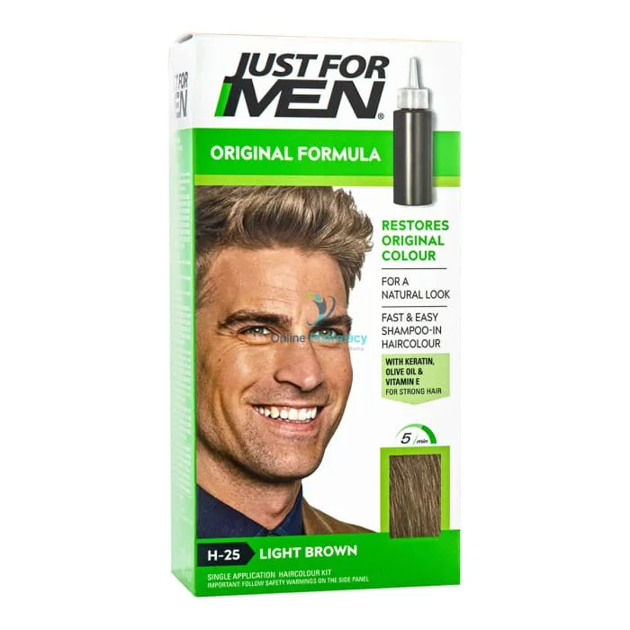 Just For Men Hair Colour - Light Brown H-25