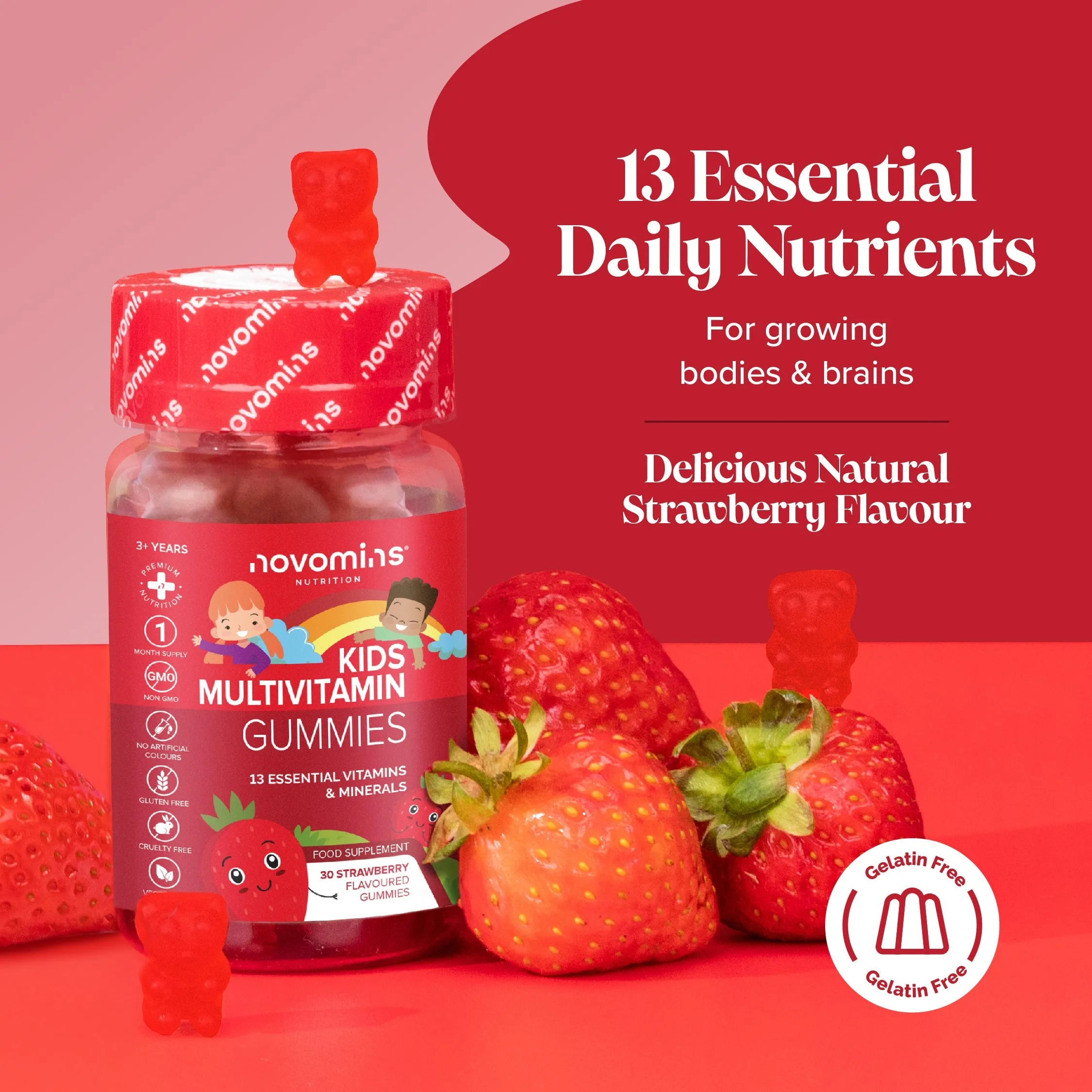 Novomins Kids Multivitamin Gummies - 30 Pack - Image 2