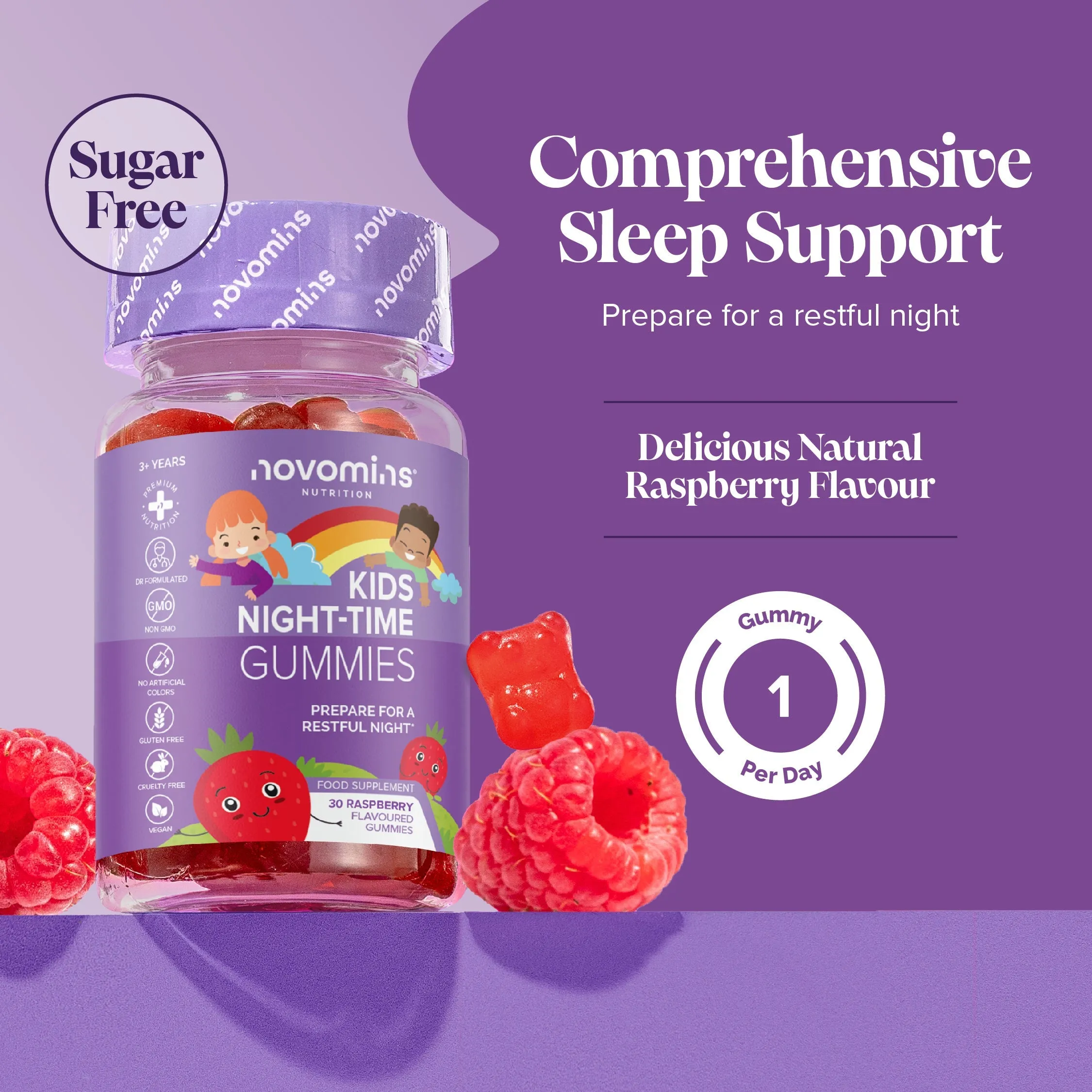 Novomins Kid's Night Time Gummies - 30 Pack - Image 2